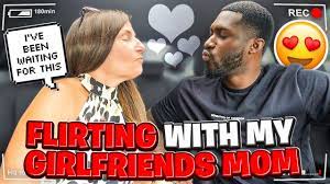 FLIRTING With My GIRLFRIEND'S MOM To See How She Reacts *SHE LIKES ME* -  YouTube