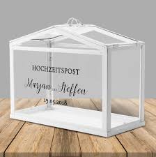 Hochzeitspost Box Gewachshaus Fur Geldgeschenke Und Karten Zur Hochzeit Personalisiert Wedding Post Box Cash Gift Post Box