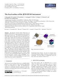 Otak manusia adalah salah satu organ vital yang memiliki anatomi serta fungsi paling canggih. Pdf The Focal Surface Of The Jem Euso Instrument