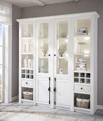 Hemnes vitrine weiss gebeizt glasschrankturen vitrine weiss und. Westerland Landhaus Schrankvitrine Vitrinenschrank 194cm Pinie Weiss 527687 Ebay