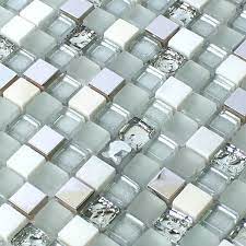 Besonders beliebt sind mosaikfliesen (selbstklebend) aus glas, keramik oder naturstein in. Glas Edelstahl Naturstein Mosaik Fliesen Weiss Silber