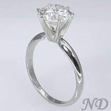 High Set 2 0 Ct Round Solitaire Tiffany Engagement Ring Prong Setting Engagement Ring Solitare Engagement Rings