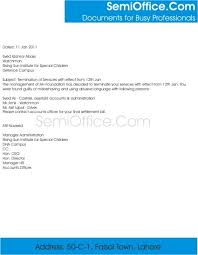 Employers normally hire employees and keep them on probation for the initial few months before confirming their employment. Job Termination Letter Formatsemioffice Com