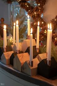 Diy Wood House Candle Holders The Navage Patch