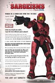 Rvb Sarge Poster Red Vs Blue Blue Quotes Red