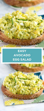 Easy Avocado Egg Salad Recipe Egg Salad Avocado Egg Salad Breakfast Smoothie Bowl Recipes