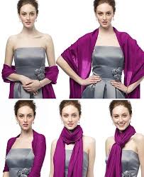 Comment Porter Nouer Mettre Une Etole Robe Chale Etole Mariage Et Porter Foulards