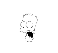 To draw bart simpson, start by drawing his head, which is rectangular with several spikes at the top for his hair. Bart Simpson Outlined Delineado In 2020 Trippy Drawings Simpsons Drawings Tattoo Drawings