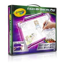 Crayola Light Up Tracing Pad Pink Coloring Board For Kids Gift Toys For Girls Ages 6 7 8 9 10 Walmart Com Walmart Com