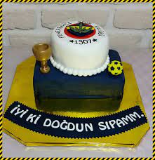 Football Cake Fenerbahce Pasta Pastalar Dogum Gunu Pasta