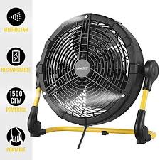 Geek Aire Battery Operated Fan Rechargeable Outdoor Misting Fan Portable High Velocity Metal Floor Fan With 15000mah Detachable Battery Misting Function Id In 2020 Outdoor Misting Fan Misting Fan Misting