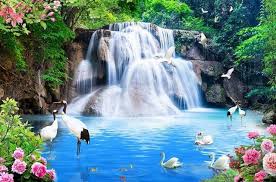 Berbeda dengan air terjun pada umumnya, air terjun yang satu ini sangat unik. Contoh Lukisan Pemandangan Air Terjun Yang Mudah Ditiru Cikimm Com