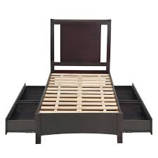 Instruction booklet with straightforward steps eases assembling process. Espresso Floating Panel Low Profile Storage Bed On Sale Overstock 8359556