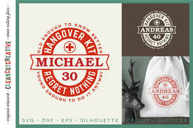 Download icons in all formats or edit them for your designs. Birthday Hangover Kit Personalized 30 40 50 Birthday Svg 240553 Cut Files Design Bundles
