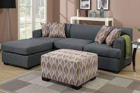 Poundex Montreal F7973 F7972 Grey Fabric Sofa And Loveseat Set Steal A Sofa Furniture Outlet Los A Sectional Sofa Fabric Sectional Sofas Sectional Sofa Couch