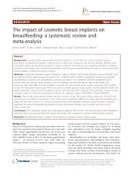 Pdf The Impact Of Cosmetic Breast Implants On Breastfeeding