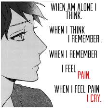 The scariest thing about people is getting used to it. Sad Anime Quote Wallpapers Wallpaper Cave