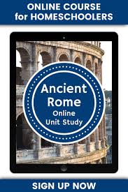 Ancient Rome Online Unit Study Techie Homeschool Mom In 2020 Study Unit History Lesson Plans Ancient Rome