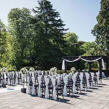 The Pergola At Swynford Manor Wedding Venue In Cambridgeshire Is Dressed For An Outdoor Wedding C Outdoor Wedding Country House Wedding Venues Outdoor Ceremony