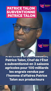 Patrice Talon subventionne Patrice Talon #PatriceTalon #bénin