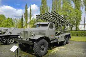 The end is immediately near. Sowjetischer Geschosswerfer Bm 13 Katjuscha Stalinorgel Auf Einem Sil 151 Lkw Fahrzeugbilder De