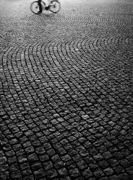 Bicycle On Cobble Stone Pavement Stone Pavement Stone Pavement