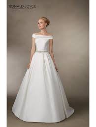 Ronald Joyce 18013 Jodie Boat Neckline Mikado Wedding Gown Sold Ronald Joyce Wedding Dresses Bateau Wedding Dress Bridal Dresses