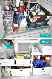 Avant Apres Comment J Ai Optimise Le Rangement De Mon Sous Evier Listes Check Lists En 2020 Rangement Sous Evier Rangement Meuble Sous Evier