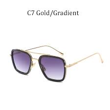 Free Shipping Luxury Fashion Avengers Tony Stark Flight Style Man Sunglasses Men Square Brand Design Sun Glasses Oculos Retro Male Jkp1957 Mens Sunglasses Tony Stark Sunglasses Stark Style