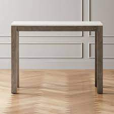 Palate Grey Marble 36 Rectangular Counter Table Reviews Cb2 Counter Table Dining Table Marble Counter Height Dining Table