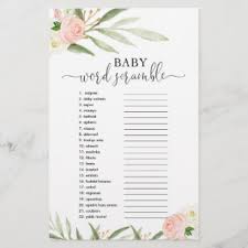 Remember to get those bonus letters for a better score. Baby Shower Games Zazzle