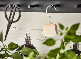 Create A Kitchen Garden With Plant Pots Attached To A Pants Hanger Just Hang It On A Wall Rail With Hooks Ikea Offers Differen Diy Design Pant Hangers Hanger