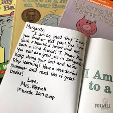 My Favorite End Of Year Gift Tradition Write A Note To Each Student Inside An Elephant And Piggie Book I Have Kids From Ye Student Gifts Books Journal Writing