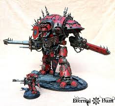 chaos knight chibi knight conversion daemon knight epic 40k harrowthorne imperial knight khorne s eternal hunt k chibi knight imperial knight warhammer