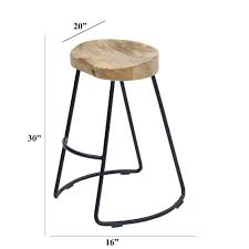 Shop target for bar stools & counter stools you will love at great low prices. Wooden Saddle Seat Barstool With Metal Legs Large Brown And Black Overstock 11663704