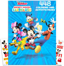 100 best coloring pages of the most popular disney character. Amazon Com Disney Mickey Mouse Clubhouse Gigantic Coloring Book Set With Stickers Puzzles And Activities 400 Coloring Pages Toys Games