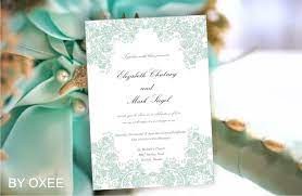 Printable Wedding Invitation Template Mint Green Floral By Oxee Minted Wedding Invitations Wedding Invitations Printable Templates Wedding Invitation Templates