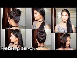 This kind of hair braid is mostly know as south indian style braid because mainly female from south india wear their long. Everyday Quick Easy Hairstyles X2f X2f Indian Hairstyles For Medium X2f Long Hair For School X2f Easy Hairstyles Medium Hair Styles Easy Hairstyles Quick