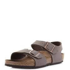 Details About Boys Kids Birkenstock New York Mocca Narrow Fit Sandals Uk Size