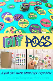 Make A 90s Pogs Game With This Free Printable Creating Creatives Art Projects For Teens Creative Activities For Kids Creative Games