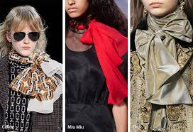 Fall Winter 2020 2021 Accessory Trends Runway Jewelry Trends Trending Accessories Fashion Scarf Trends