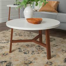 A faux marble top adds natural elements to the modern look. Shop Now For The Mid Century Modern Round Coffee Table White Marble Acorn Accuweather Shop