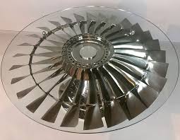 Airplane coffee table, an interesting idea to have a coffee table from an airplane part. Coffee Tables Intrepid Design