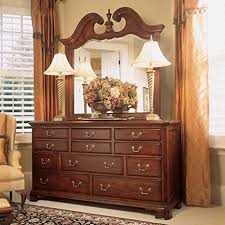 Cherry grove features many items that have been designed to fill the needs of your home along with many proven winners that have existed since the very beginning. Amazon Com American Drew Cherry Grove Triple Dresser W Mirror In Antique Cherry Kitchen Dining