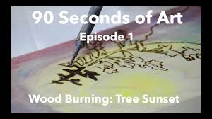 Jetzt burns art zum tiefstpreis buchen! Burnt Wood Tree Sunset Art Youtube