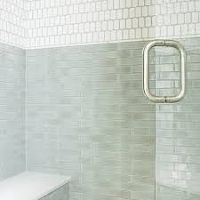 Preserve your walls and add style to your home with these wall tiles. Jade Green Glass Shower Wall Tiles Design Ideas