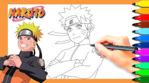 The page features one of the most favorite anime characters: How To Color Naruto Easy Step By Step Youtube