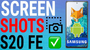 Install screenshot app from google play; How To Take Screenshots On Samsung Galaxy S20 Fe Youtube