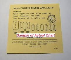 Deluxe Reverb Amp Model Ab763 Replacement Tube Chart On