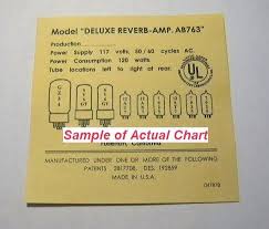 deluxe reverb amp model ab763 replacement tube chart on